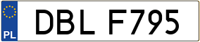 Trailer License Plate